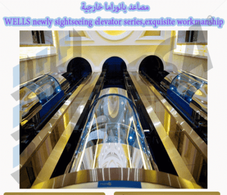 مصاعد بانوراما خارجية WELLS newly sightseeing elevator series,exquisite workmanship